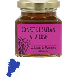 Confit de safran à la rose, 144 gr