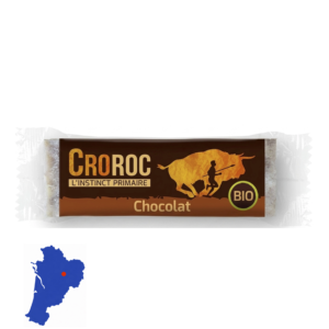 Barre nutritionnelle au chocolat Croroc pour sportifs 35 gr