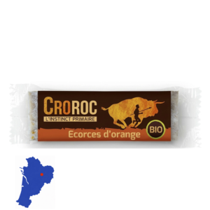 Barre nutritionnelle à l'orange Croroc pour sportifs 35 gr