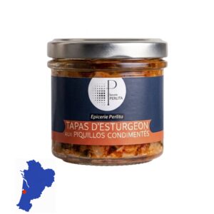 Tapas d’esturgeon aux piquillos condimentés, 90g