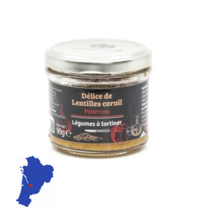 Tartinade de Lentilles Corail et Poivrons 90g
